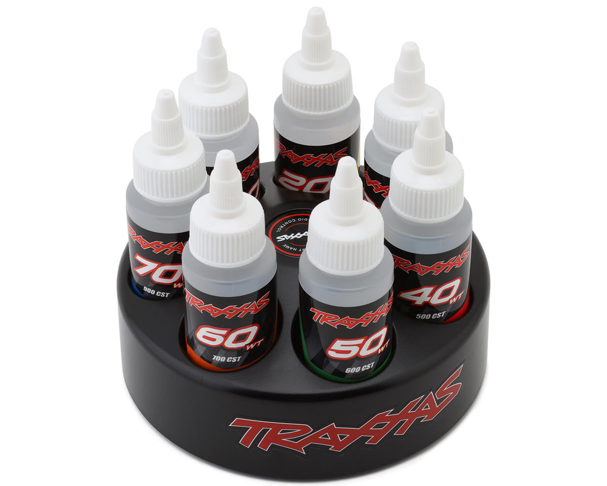Traxxas Spinning Carousel Rack w/Oils (20wt/30wt/40wt/50wt/60wt/70wt/80wt) 5038X