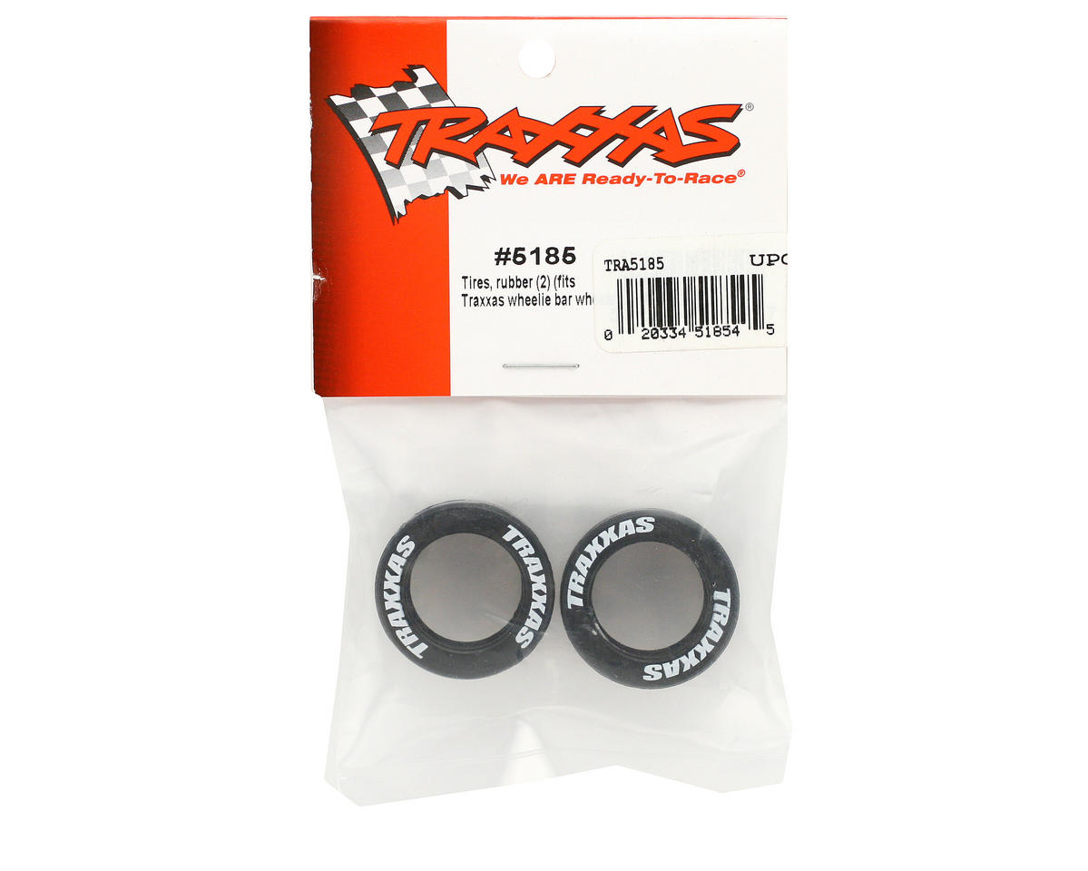 Traxxas Rubber Tires (Wheelie Bar) (2) 5185