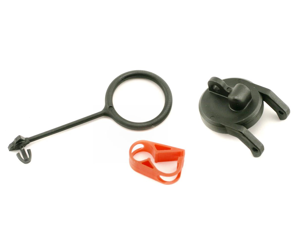 Traxxas Revo Pull ring, fuel tank cap (1)/ engine shut-off clamp (1) 5367