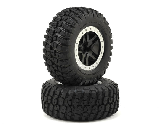 Traxxas BFGoodrich KM2 Tire w/Split-Spoke Rear Wheel (2) (Black) (Standard) 5883