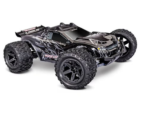 Traxxas Rustler® 4x4 VX3 1/10 RTR 4WD Brushless Stadium Truck (Black) w/VX3 67464-4-BLK