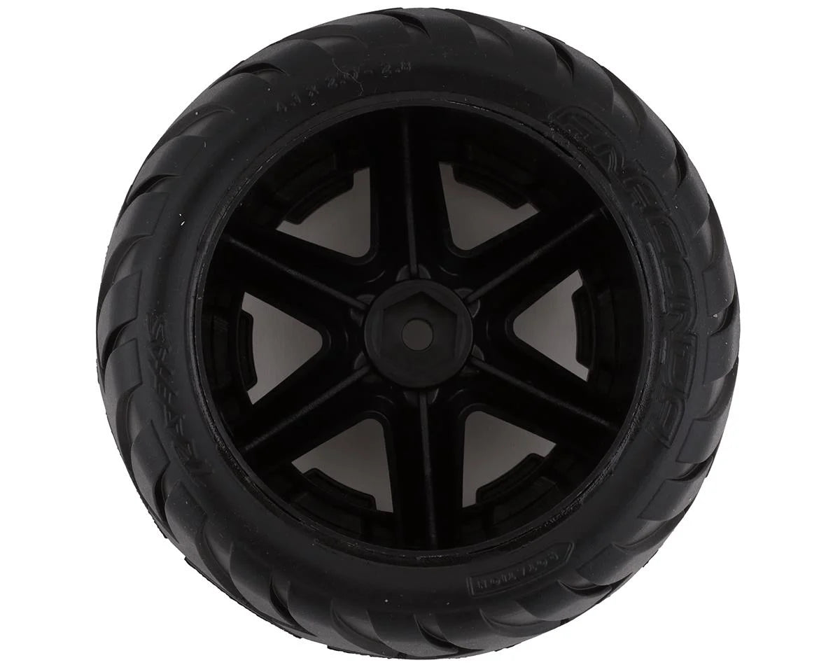 Traxxas Rustler 2WD Anaconda 2.8" Pre-Mounted Tires Electric Rear Wheels 6768X
