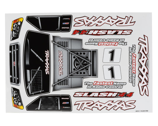 Traxxas Slash 4X4 Decal Sheet 6813R