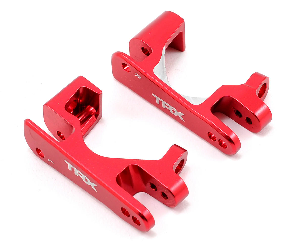 Traxxas Aluminum Caster Block Set (Red) (2) 6832r