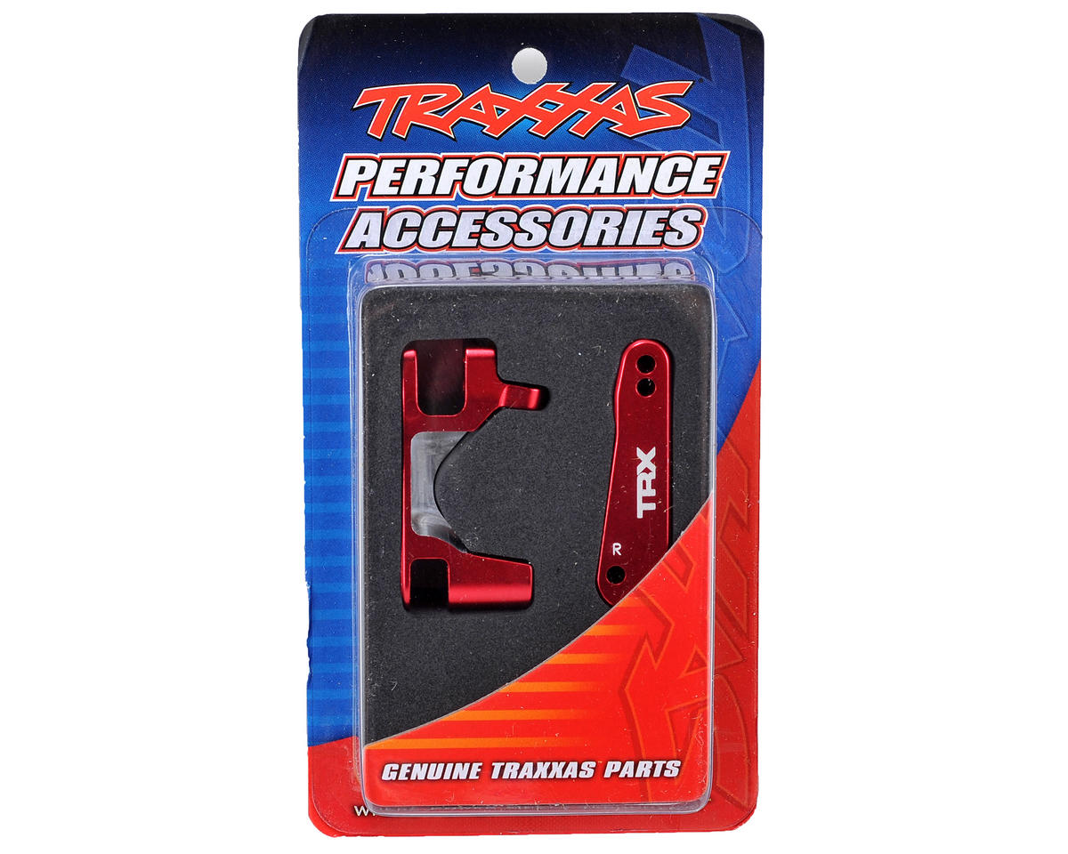 Traxxas Aluminum Caster Block Set (Red) (2) 6832r