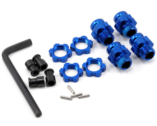 Traxxas Aluminum 17mm Wheel Adapter Set (Blue) (4) 6856X