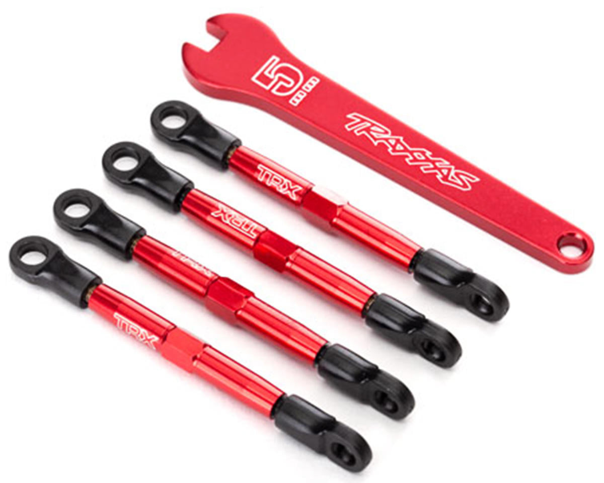 Traxxas Aluminum Toe Links (Red) (4) 7138X