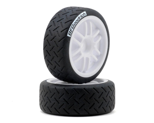 Traxxas 12mm Hex Pre-Mounted 1/16 BFGoodrich Rally Tires (2) (White) 7372