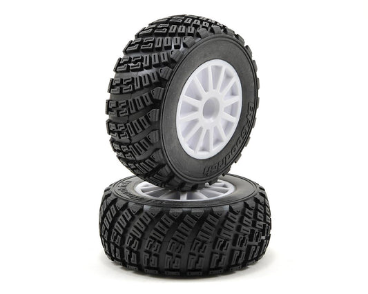 Traxxas Rally Tire w/Rally Wheel (2) (White) (S1) 7473R