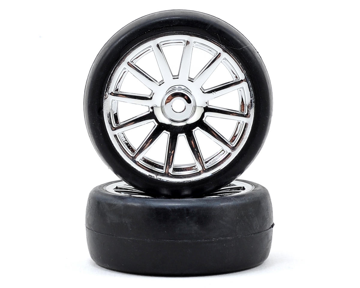 Traxxas LaTrax Pre-Mounted Slick Tires & 12-Spoke Wheels (Chrome) (2) 7573