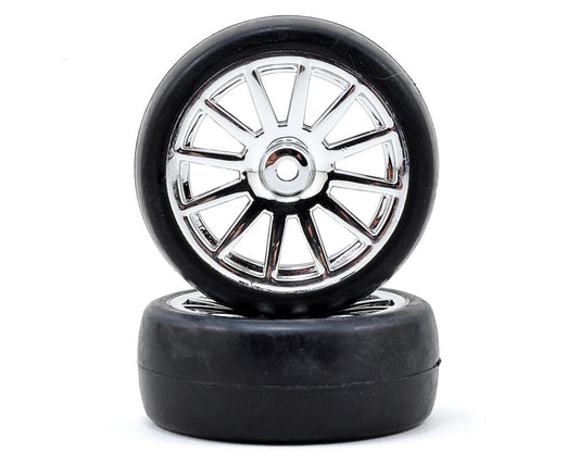Traxxas LaTrax Pre-Mounted Slick Tires & 12-Spoke Wheels (Chrome) (2) 7573