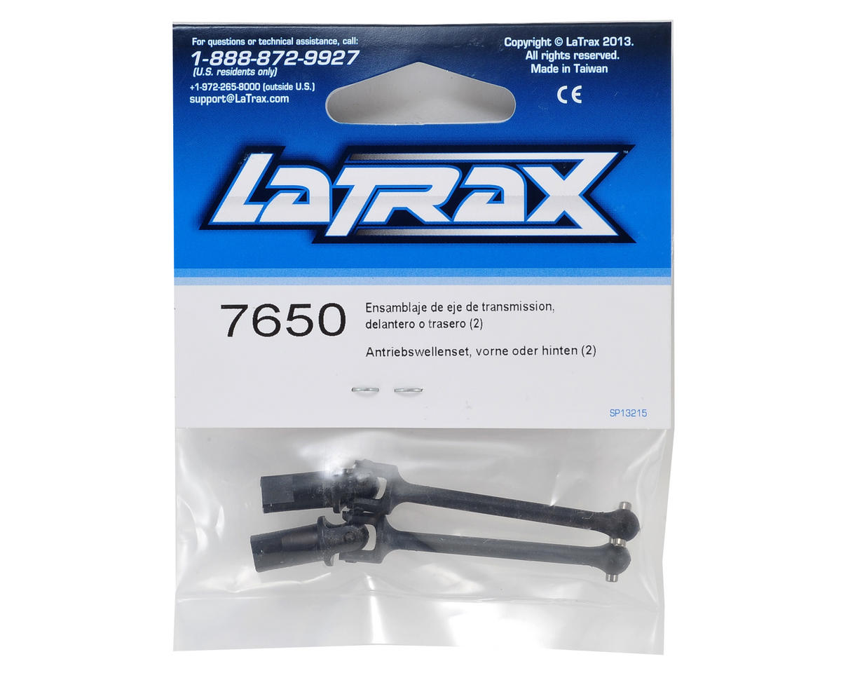 Traxxas LaTrax Front/Rear Assembled Driveshaft (2) 7650