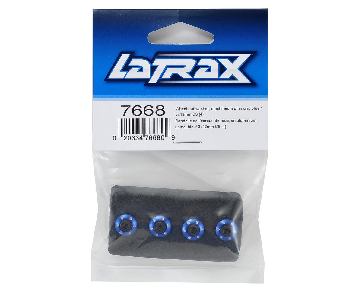 Traxxas LaTrax Aluminum Wheel Nut Washer (Blue) (4) 7668