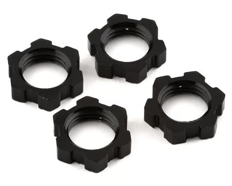 Traxxas Sledge/X-Maxx/E-Revo VXL 17mm Splined Wheel Nut (Black) (4) 7758A