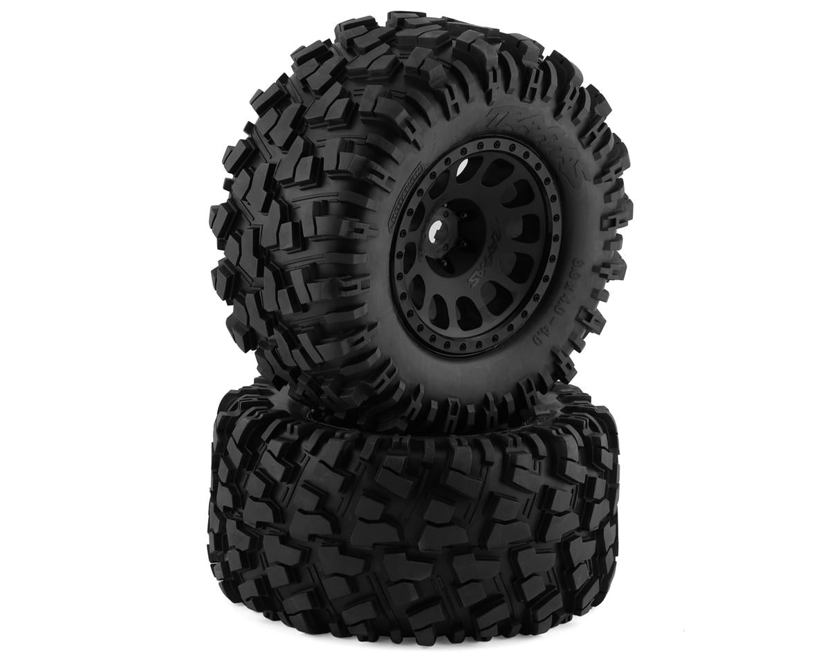 Traxxas Pre-Mounted AT Tires (Black) (2) 7875