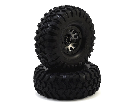 Traxxas TRX-4 Pre-Mounted Canyon Trail 2.2" Crawler Tires w/Method 105 Wheels (Black Chrome) (2) 8172