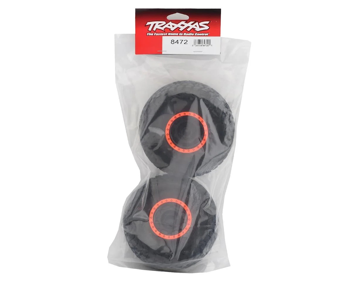 Traxxas Unlimited Desert Racer Pre-Mounted BFGoodrich Baja KR3 Tires (ORANGE) (2) w/17mm Hex 8472
