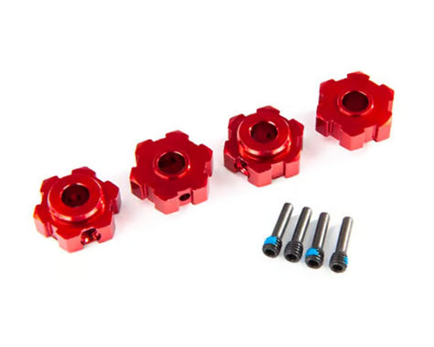 Traxxas Maxx Aluminum Wheel Hex (Red) (4) TRA8956R