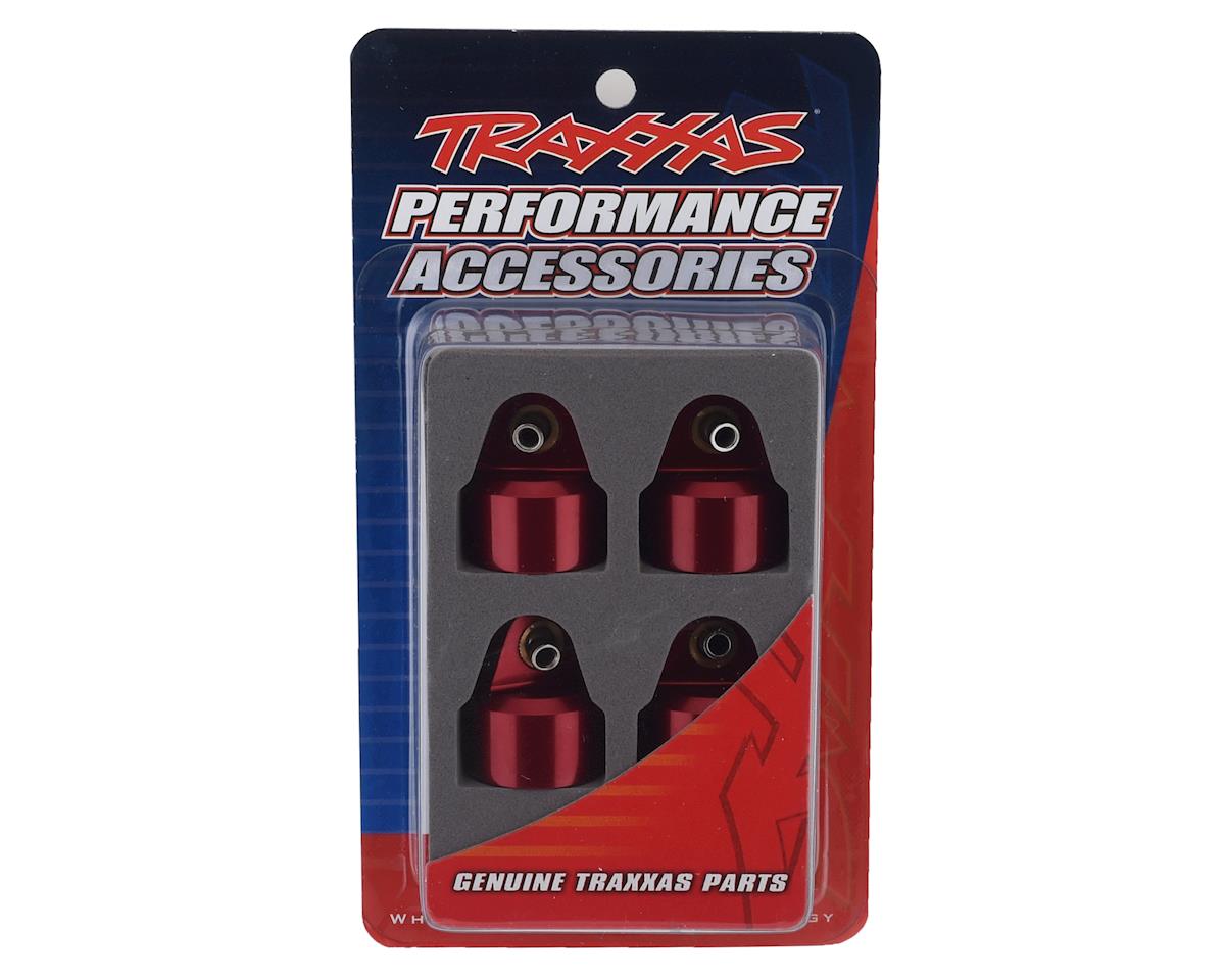 Traxxas GT-Maxx Aluminum Shock Caps (Red) (4) 8964R