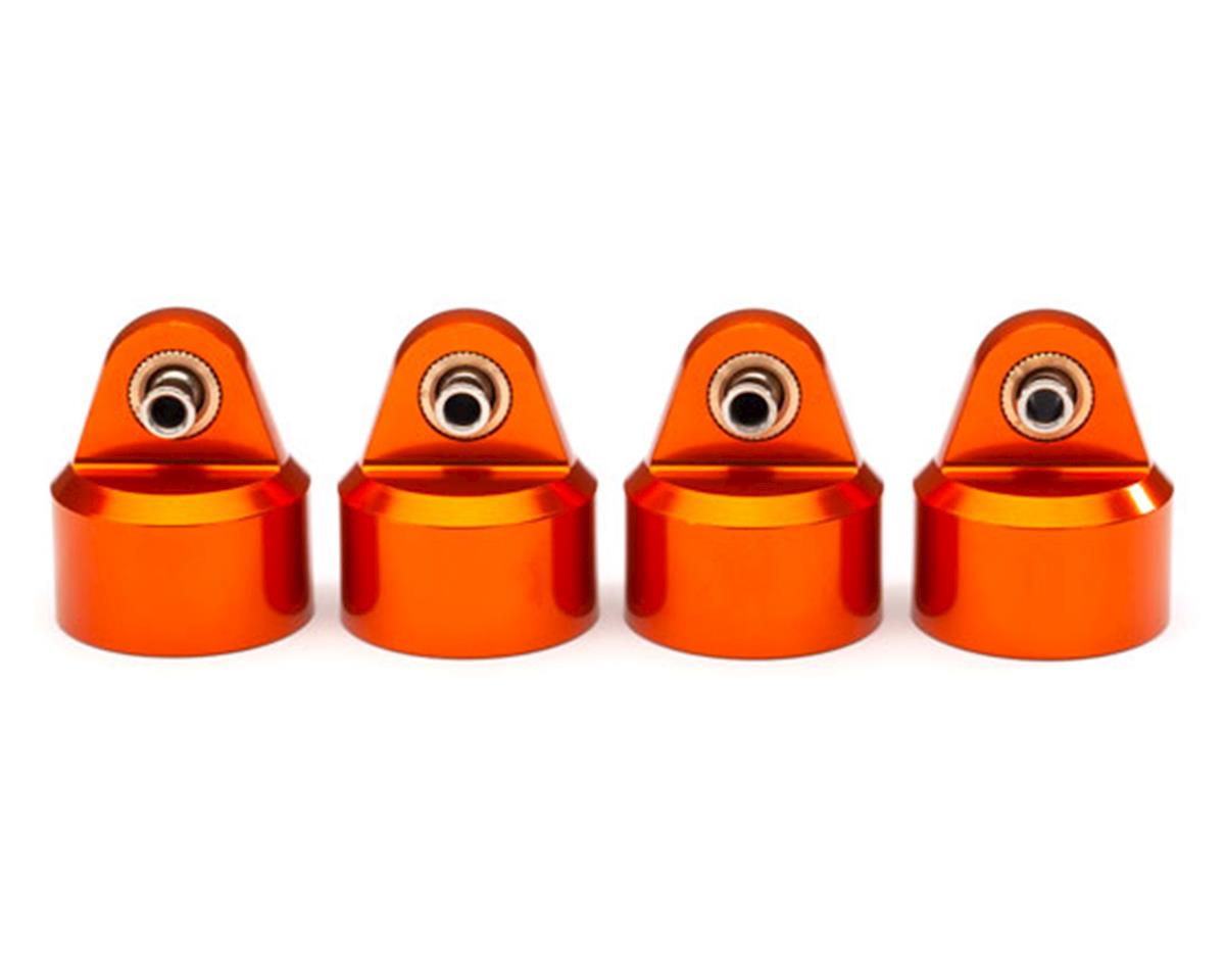 Traxxas GT-Maxx Aluminum Shock Caps (Orange) (4) 8964T