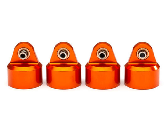 Traxxas GT-Maxx Aluminum Shock Caps (Orange) (4) 8964T