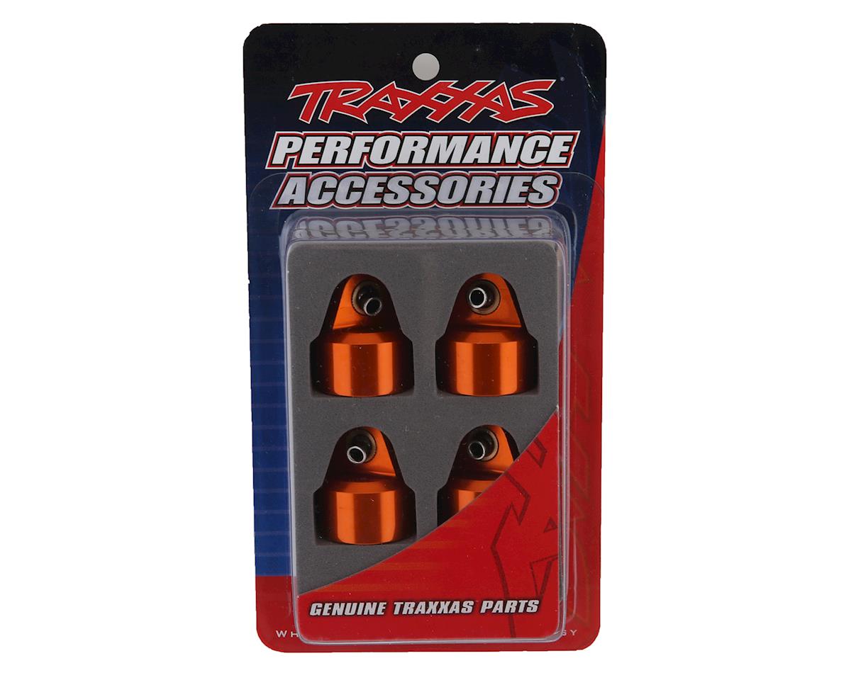 Traxxas GT-Maxx Aluminum Shock Caps (Orange) (4) 8964T