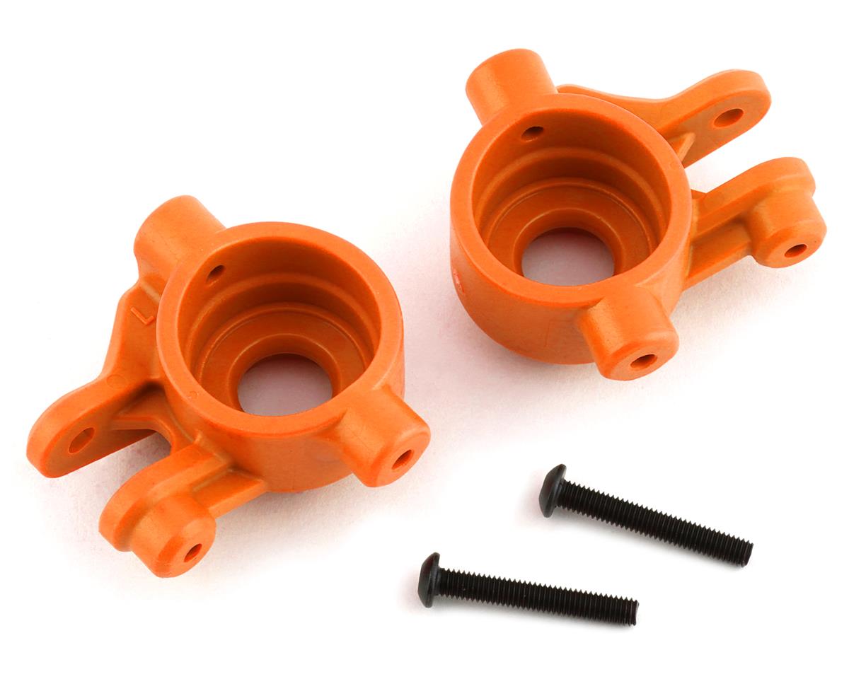 Traxxas Hoss/Rustler/Slash 4x4 Extreme Heavy Duty Steering Blocks (Orange) (2) 9037T