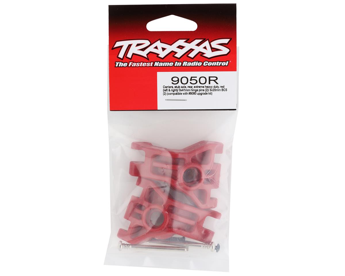 Traxxas Hoss/Rustler/Slash 4x4 Extreme Heavy Duty Hub Carriers (Red) (2) 9050R