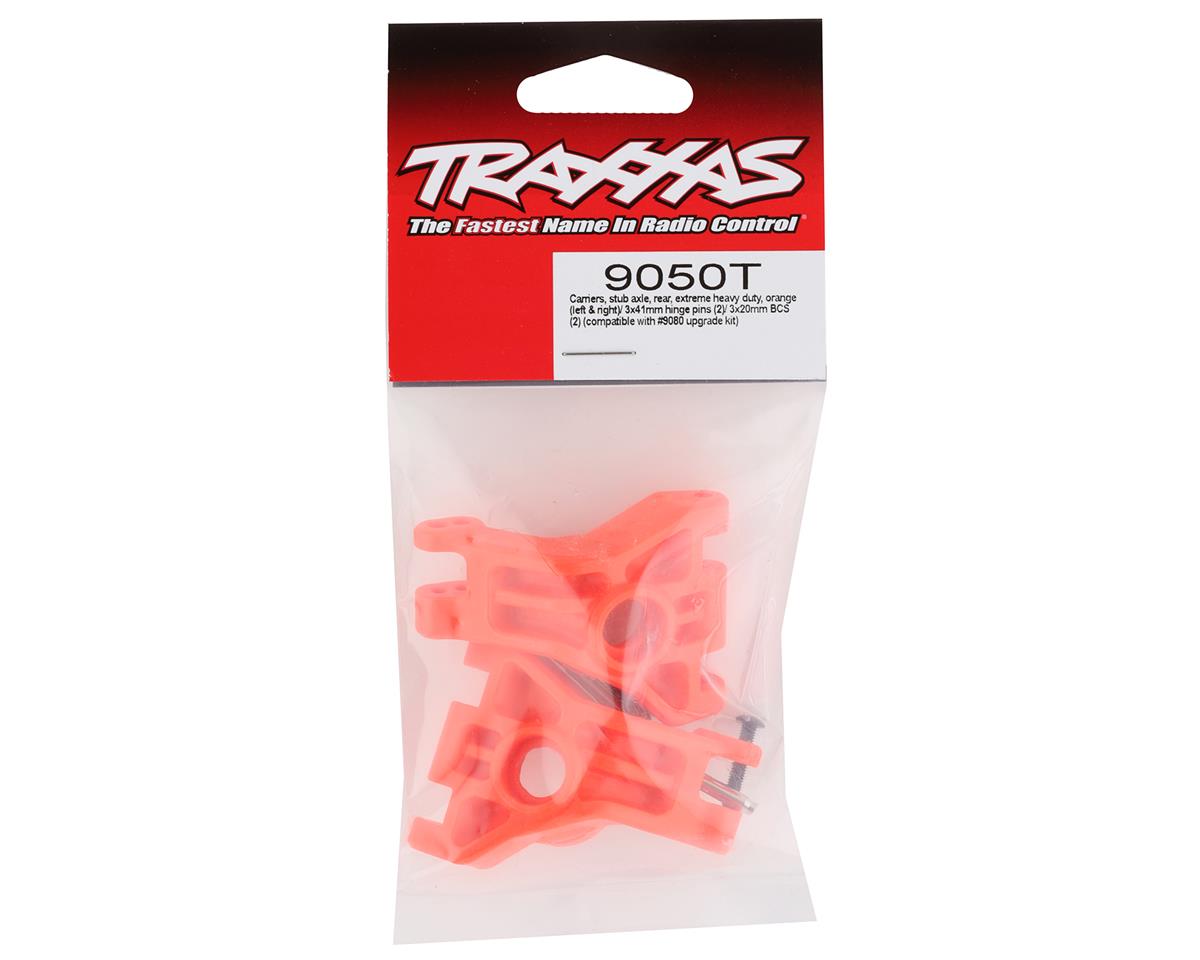 Traxxas Hoss/Rustler/Slash 4x4 Extreme Heavy Duty Hub Carriers (Orange) (2) 9050T