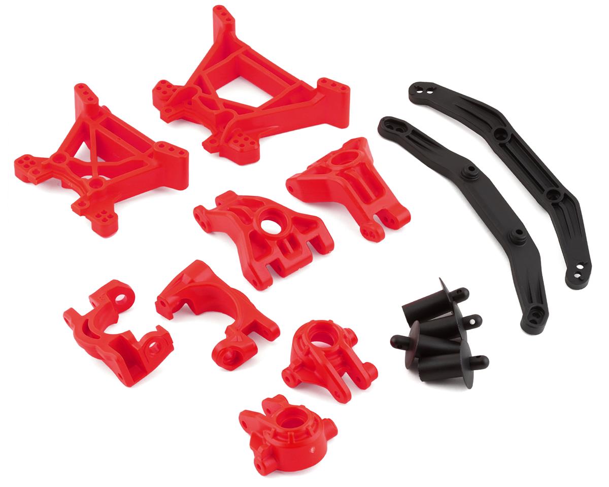 Traxxas Hoss/Rustler/Slash 4x4 Extreme Heavy Duty Suspension Upgrade Kit (Red) 9080r