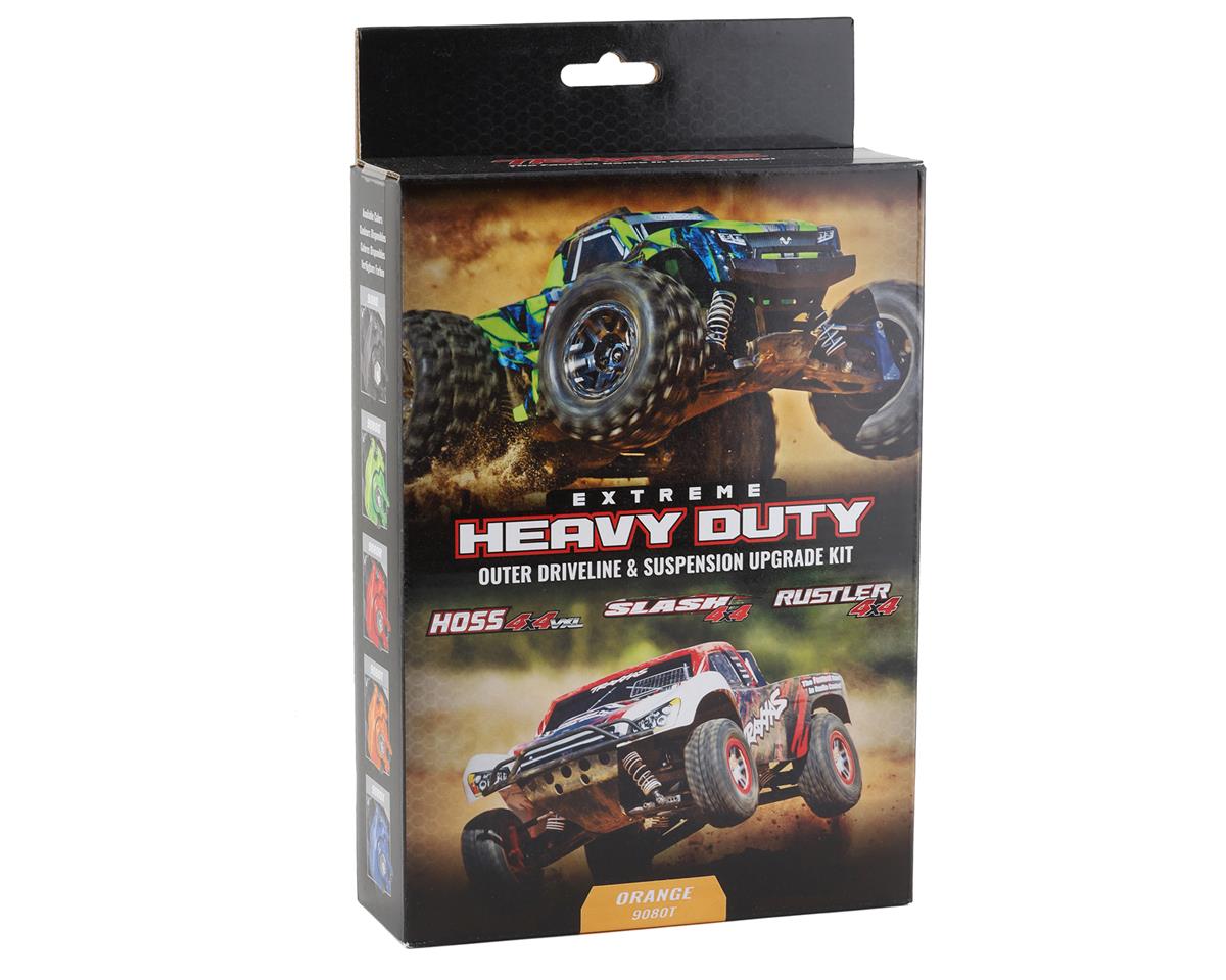 Traxxas Hoss/Rustler/Slash 4x4 Extreme Heavy Duty Suspension Upgrade Kit (Orange) 9080T