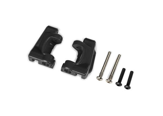 Traxxas Caster blocks, extreme heavy duty, black(2)(#9180/9181) 9136