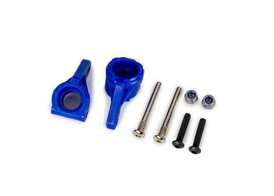 Traxxas Steering blocks, extreme HD,blue (2)(#9180/9181/9182) 9137-BLUE