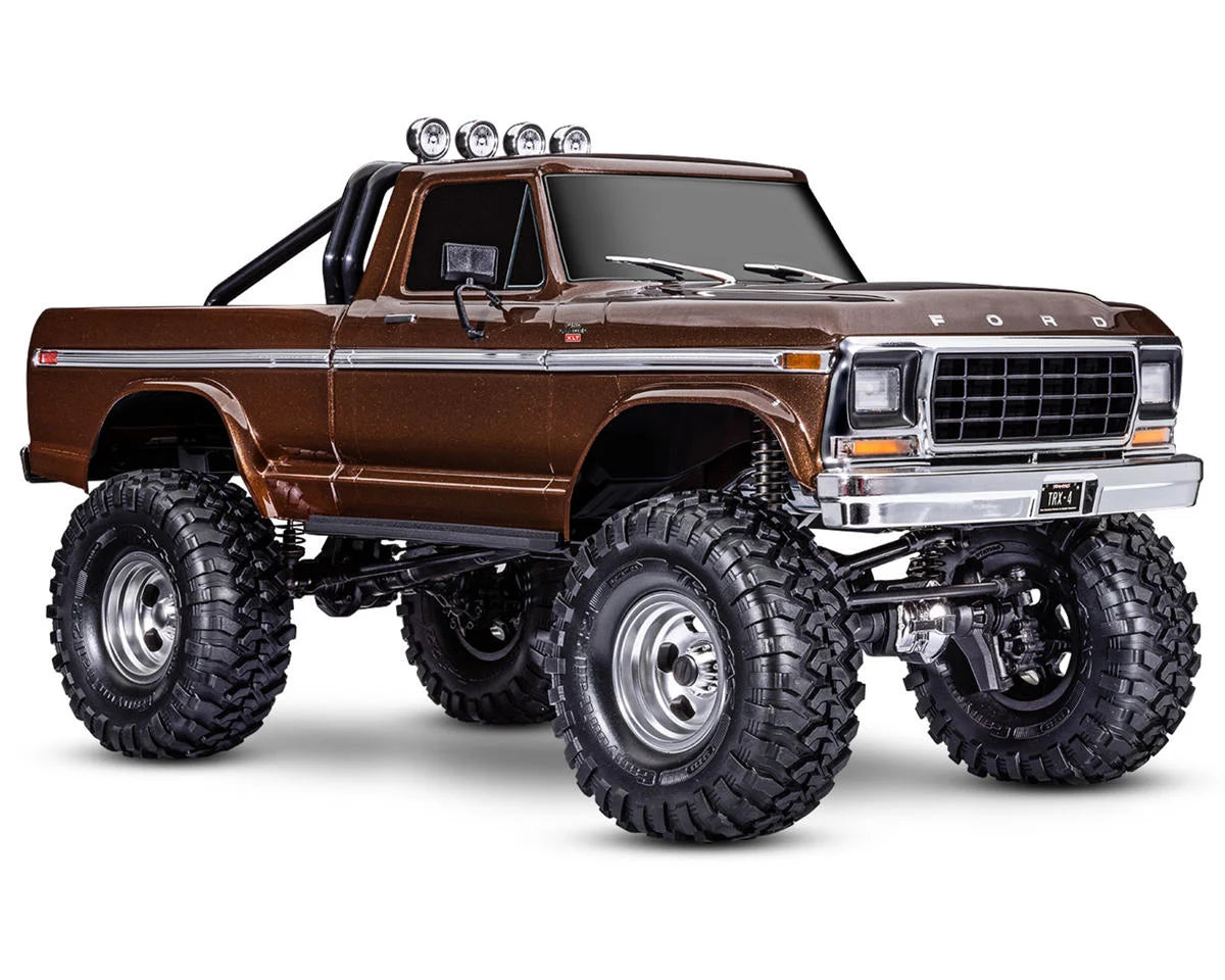 Traxxas TRX-4 1/10 High Trail Edition RC Crawler w/'79 Ford F-150 Ranger XLT Body (Brown) 92046-4 Brown