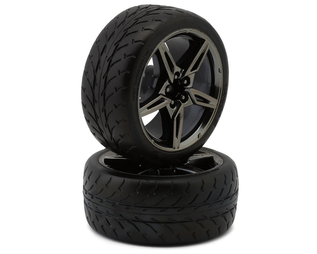 Traxxas 4-Tec 3.0 2.1" Response Rear Pre-Mounted Tires (X-Wide) w/Split-Spoke Wheels