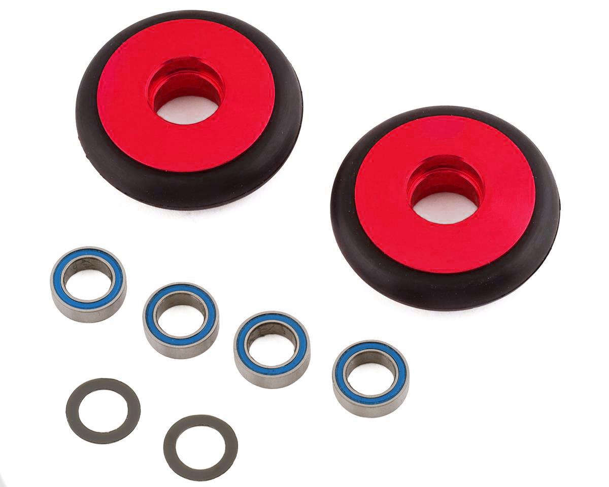 Traxxas Bandit/Rustler/Stampede 2WD Aluminum Wheelie Bar Wheels (Red) (2) 9461R