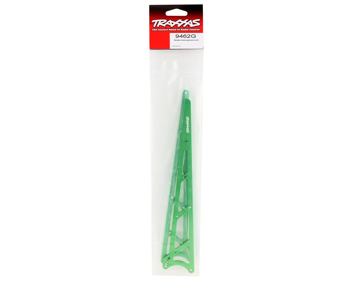 Traxxas Aluminum Wheelie Bar Side Plates (GREEN) (2) 9462G