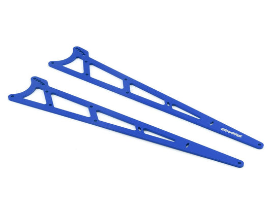 Traxxas Aluminum Wheelie Bar Side Plates (Blue) (2) 9462x