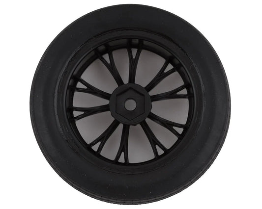 Traxxas Drag Slash Front Pre-Mounted Tires (Black Chrome) (2) w/Weld Wheels & 12mm Hex 9474X