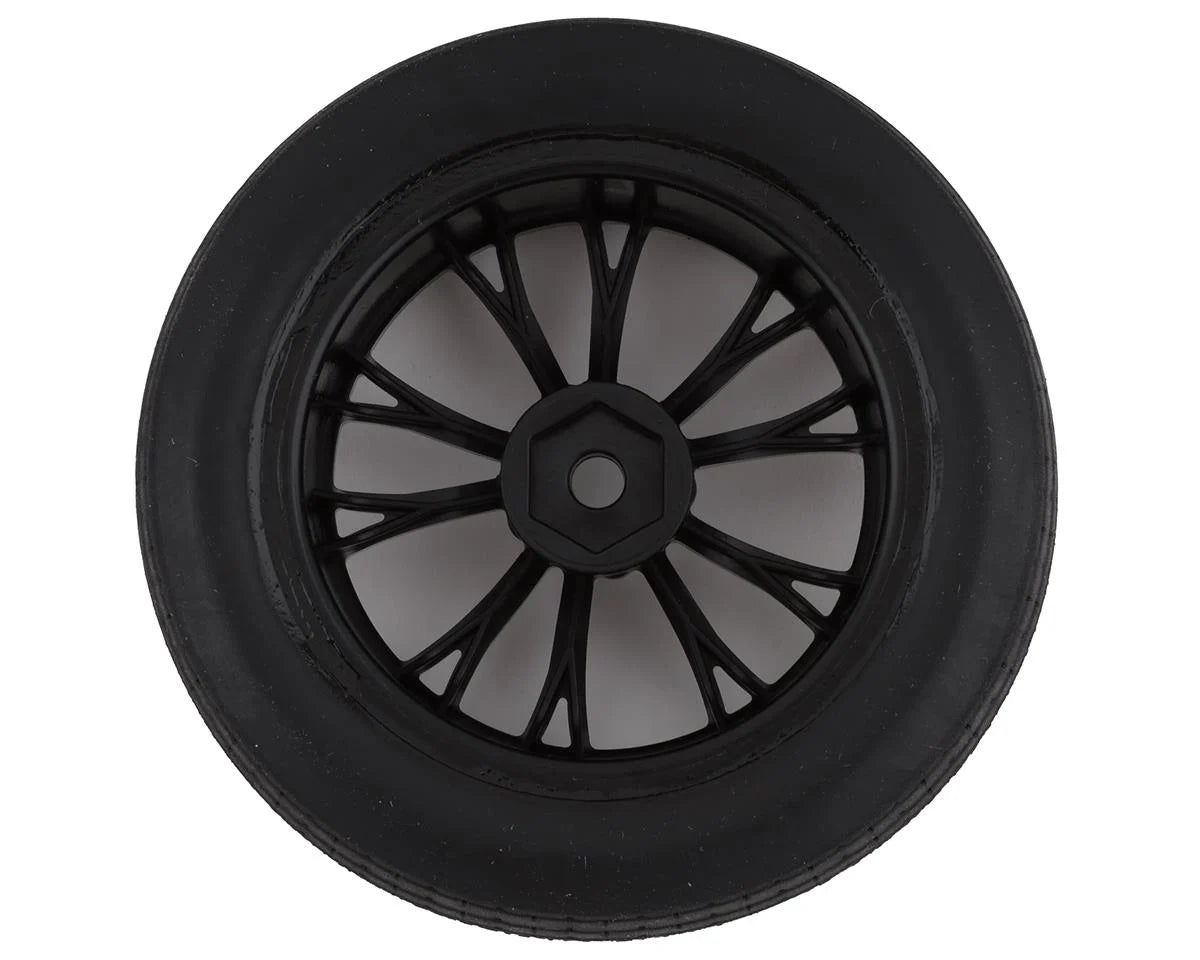Traxxas Drag Slash Front Pre-Mounted Tires (Black Chrome) (2) w/Weld Wheels & 12mm Hex 9474X