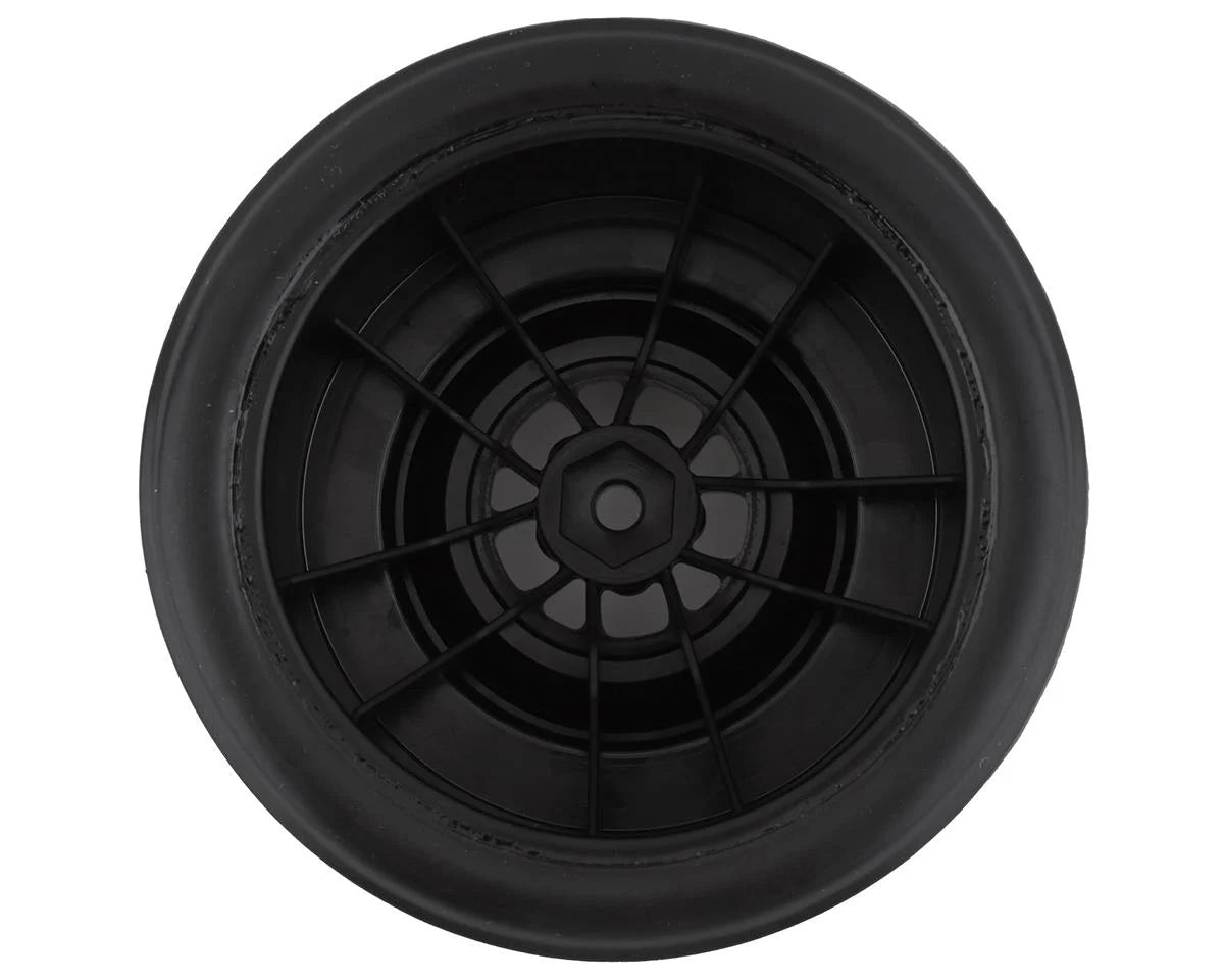Traxxas Drag Slash Rear Pre-Mounted Tires (Gloss Black) (2) w/Weld Wheels & 12mm Hex 9475