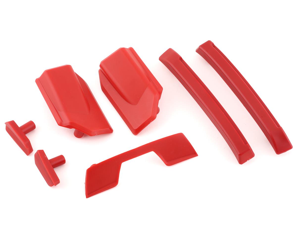 Traxxas Sledge Body Roof Skid Pads (Red) 9510R