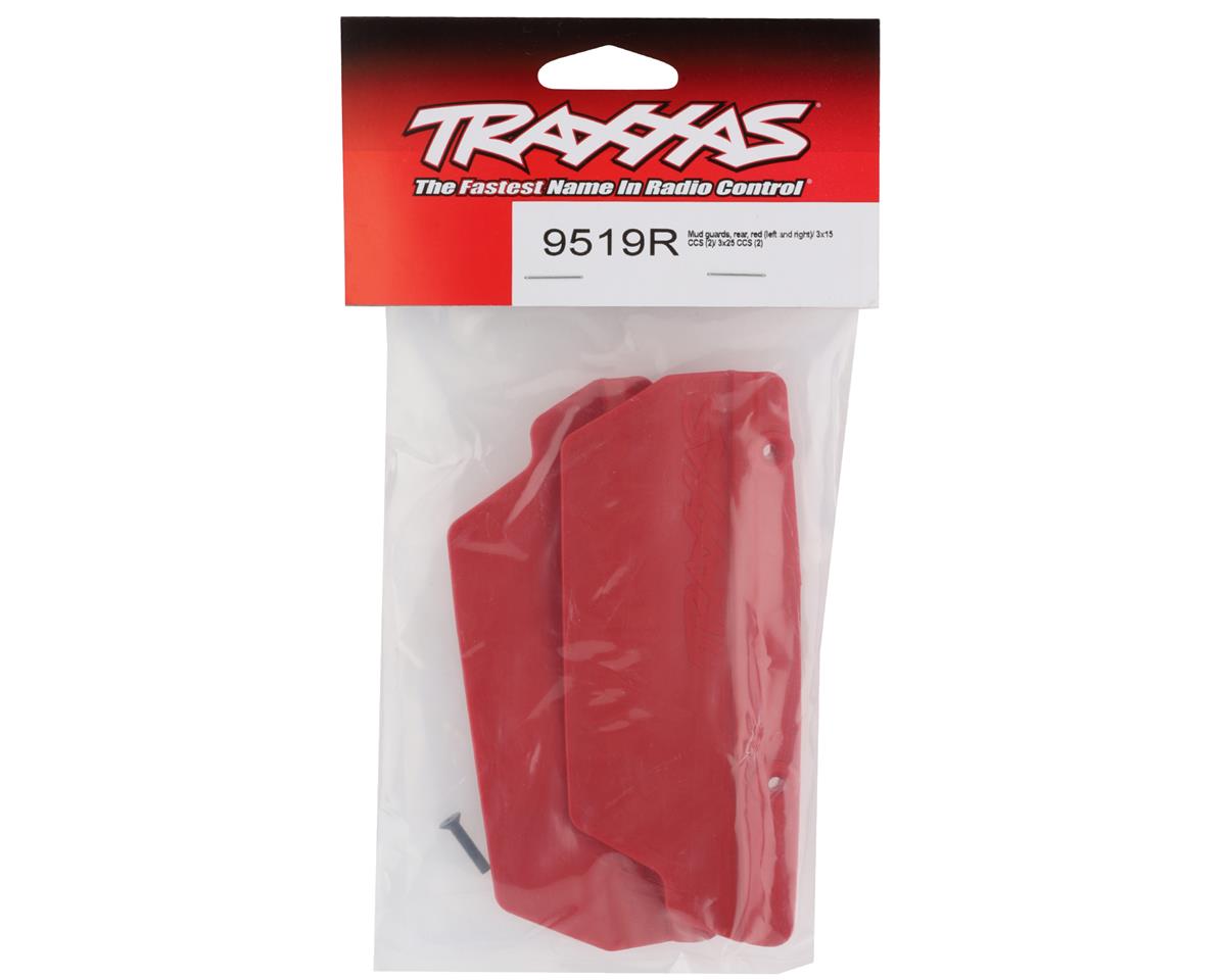 Traxxas Sledge Rear Mud Guards (Red) 9519R