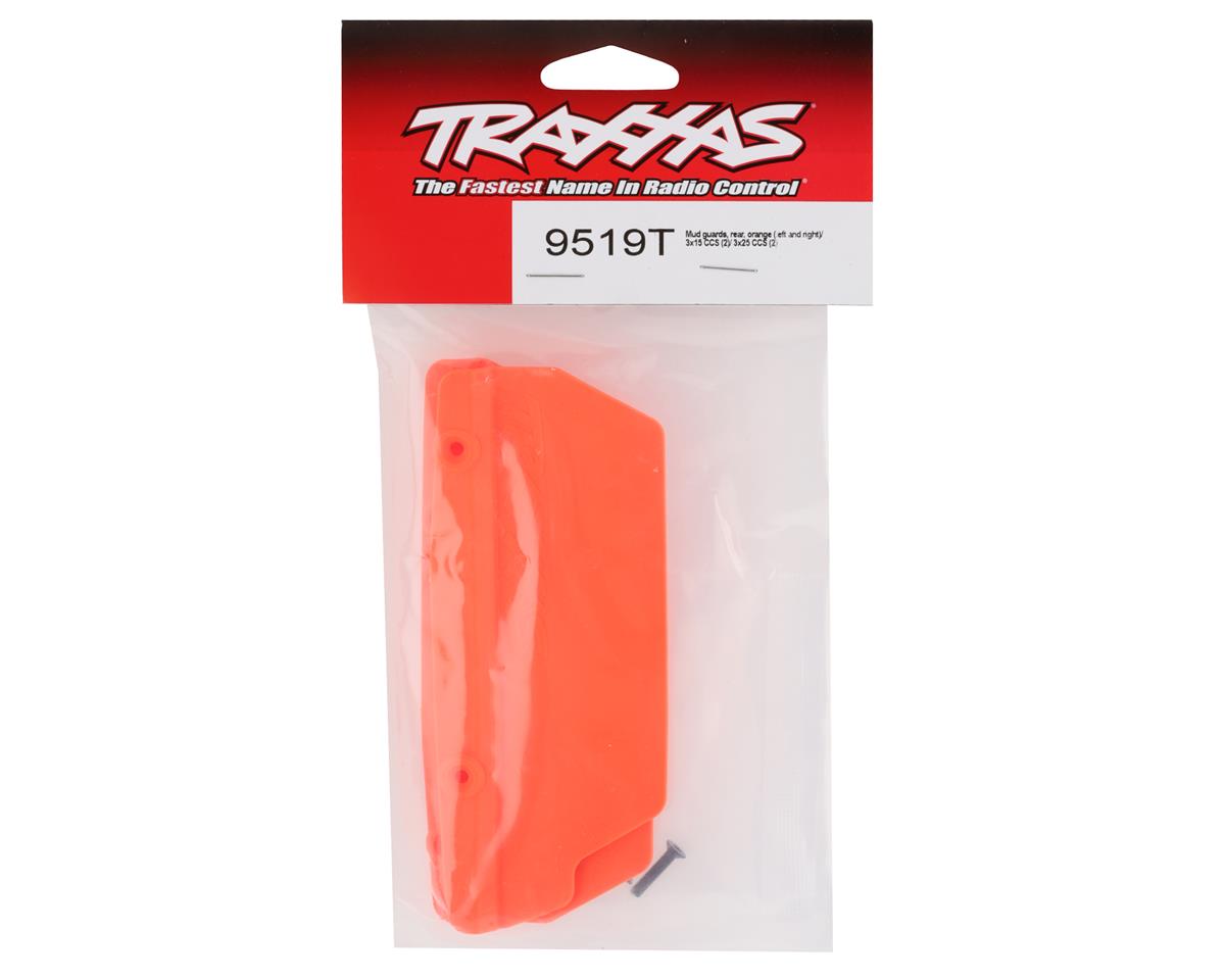 Traxxas Sledge Rear Mud Guards (Orange) 9519T