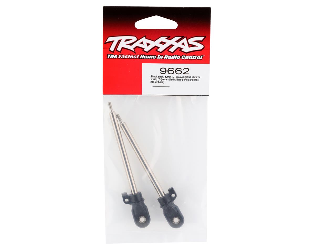 Traxxas GT-Maxx Steel Shock Shaft (Chrome) (2) (80mm) 9662