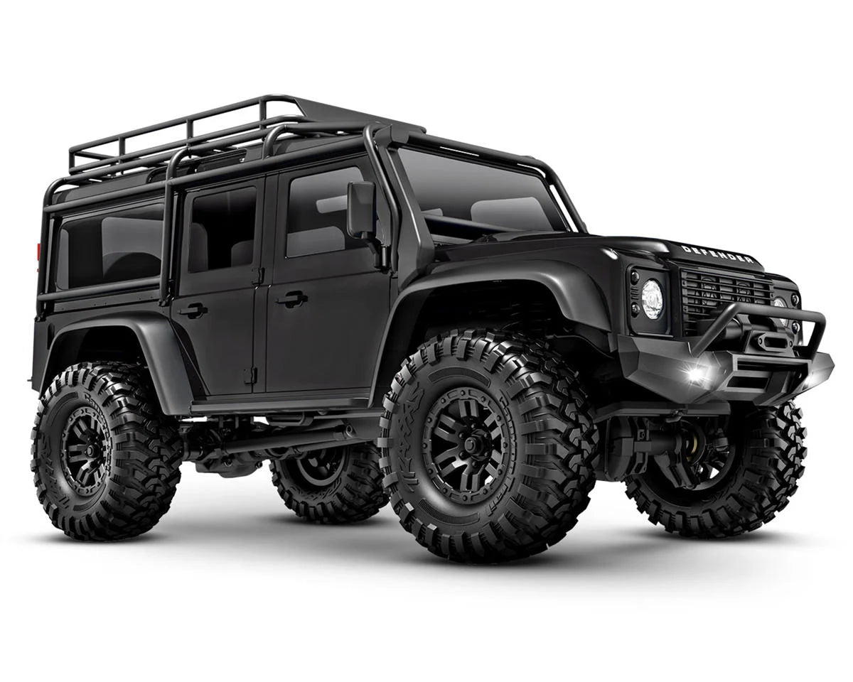 TRAXXAS 1/18 Scale 4X4 Trail Truck, Defender 97054-1 BLACK