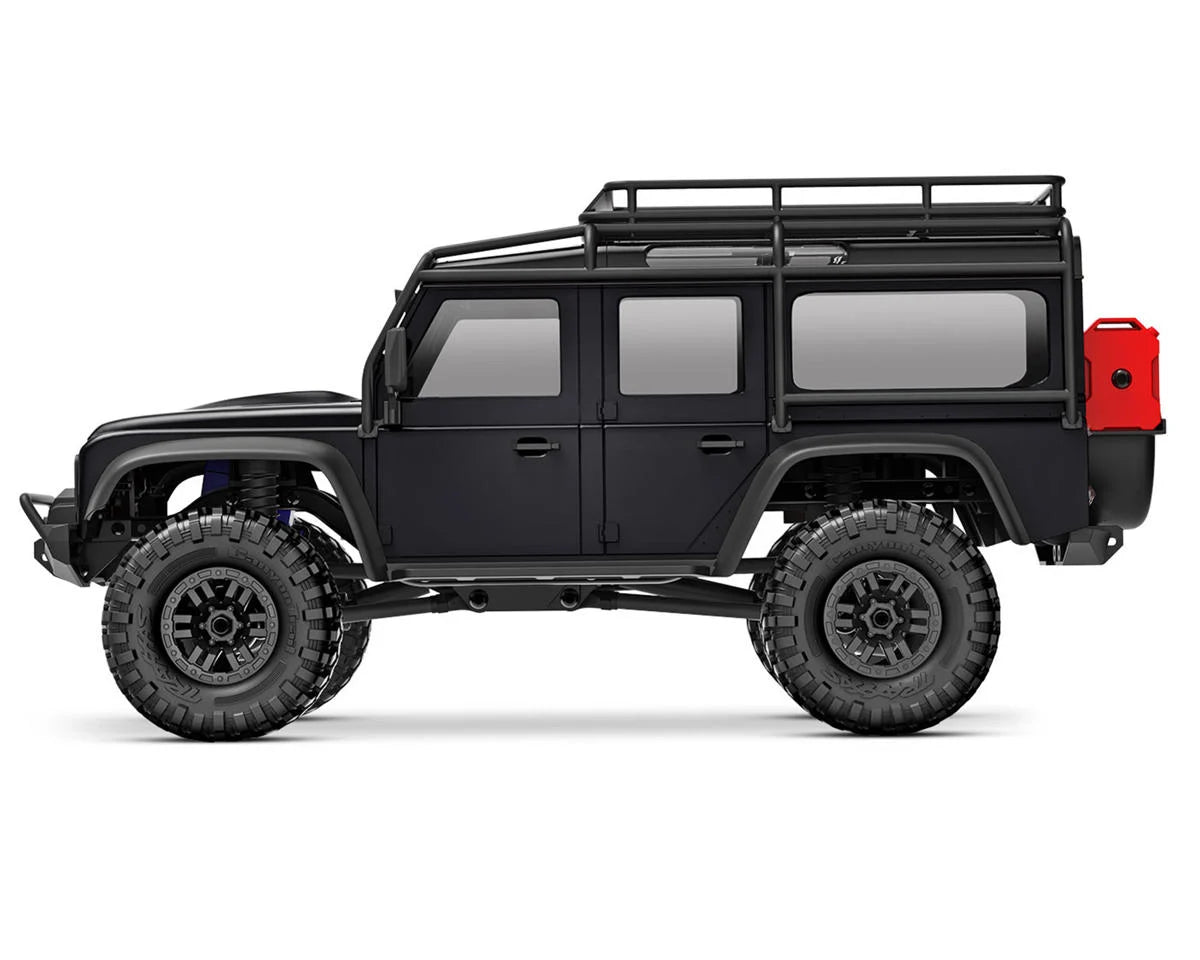 TRAXXAS 1/18 Scale 4X4 Trail Truck, Defender 97054-1 BLACK