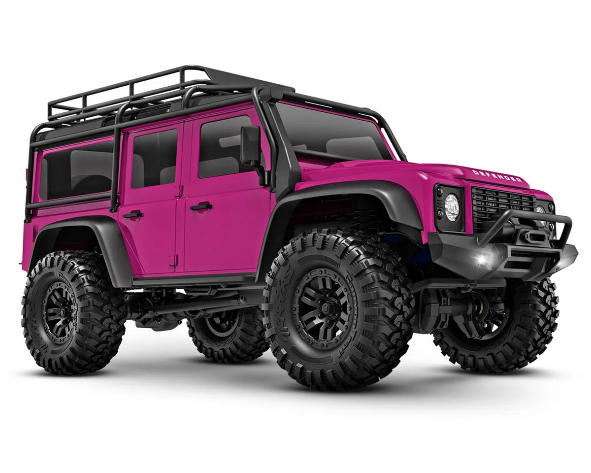 TRAXXAS 1/18 Scale 4X4 Trail Truck, Defender 97054-1 PINK