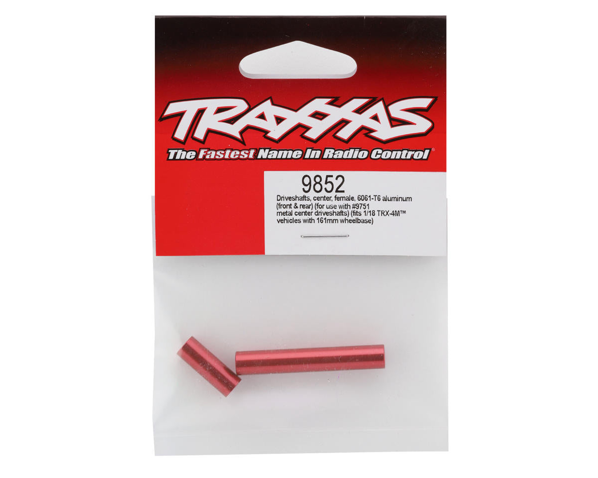 Traxxas TRX-4M Aluminum Center Driveshafts (Red) (2) 9852-RED