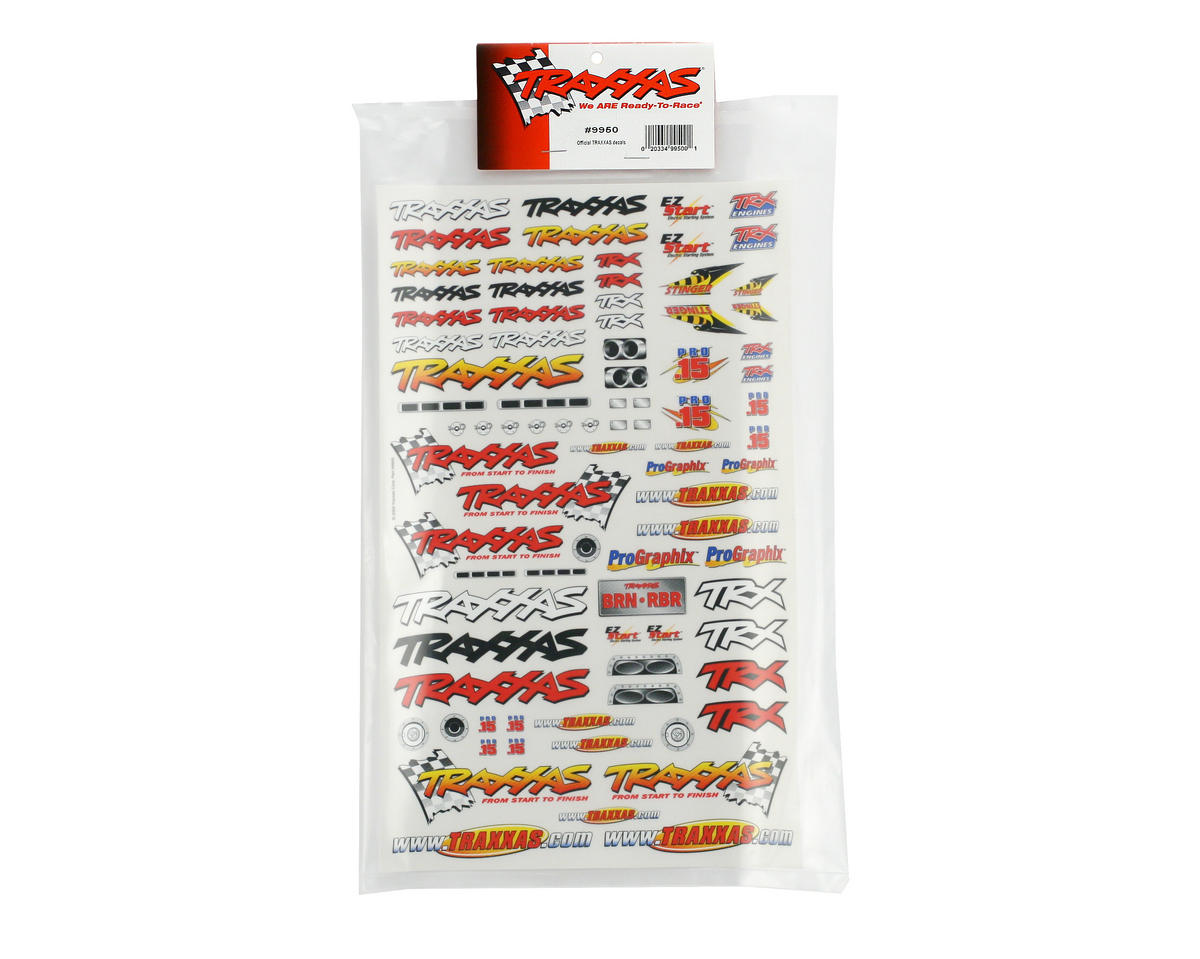 Traxxas Official Team Racing Decal Set (Flag Logo/6-Color) 9950